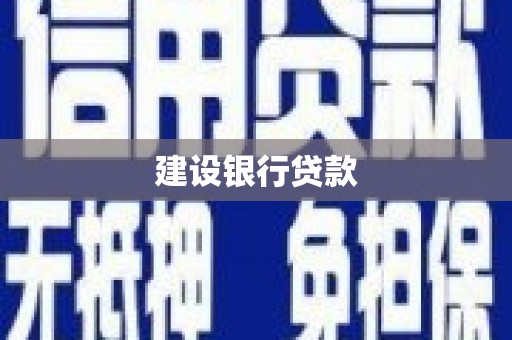 高密建设银行贷款