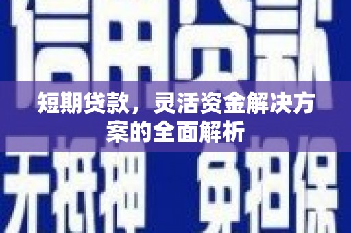 高密短期贷款，灵活资金解决方案的全面解析