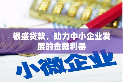高密银盛贷款，助力中小企业发展的金融利器