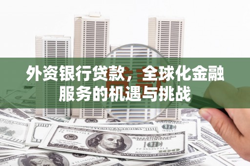 高密外资银行贷款，全球化金融服务的机遇与挑战