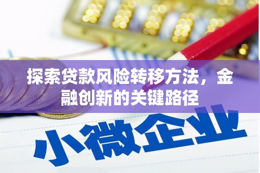 高密探索贷款风险转移方法，金融创新的关键路径