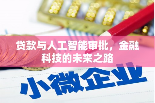 高密贷款与人工智能审批，金融科技的未来之路