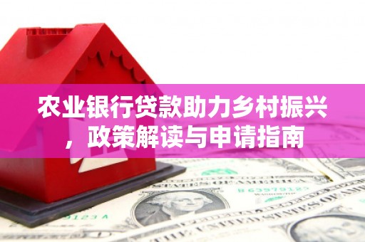 高密农业银行贷款助力乡村振兴，政策解读与申请指南