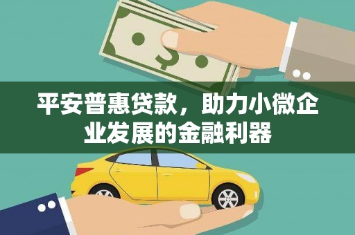 高密平安普惠贷款，助力小微企业发展的金融利器