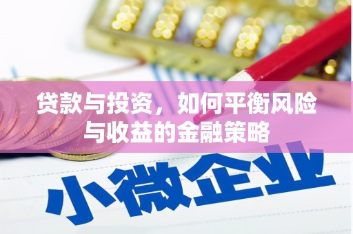 高密贷款与投资，如何平衡风险与收益的金融策略